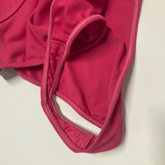 Reebok x Cardi B Hot Pink Reversible Zip-Up Cut Out Workout Bodysuit NWT RARE - Picture 13 of 15